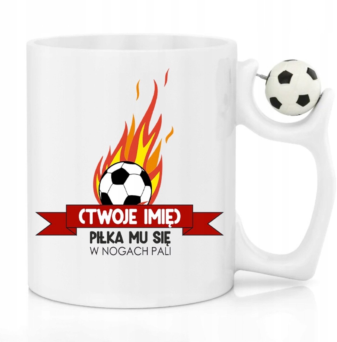 Voetbal Mok 330ml met Bal in Handvat - Perfect cadeau voor voetballiefhebbers
