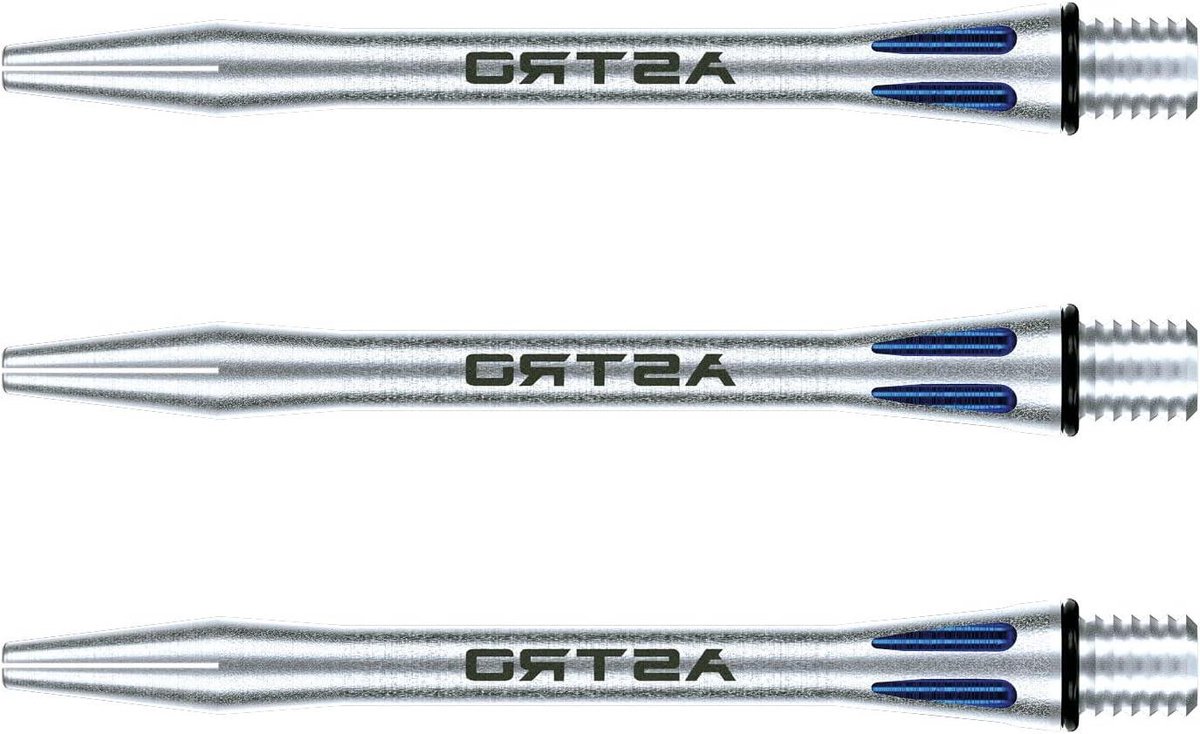 Dartstengels Aluminium - Dartassen Medium - Darts Spelen - Aerodynamische Stabiliteit - 47 mm - Blauw