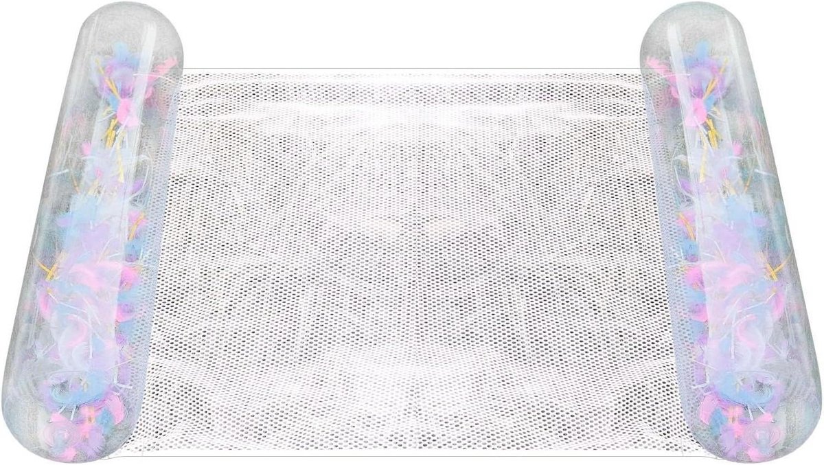 Zwembad Hangmat - Waterhangmat Luchtbed - Ontspannen in Water - Opvouwbaar Lekvrij - 130 x 70 cm - Meerkleurig