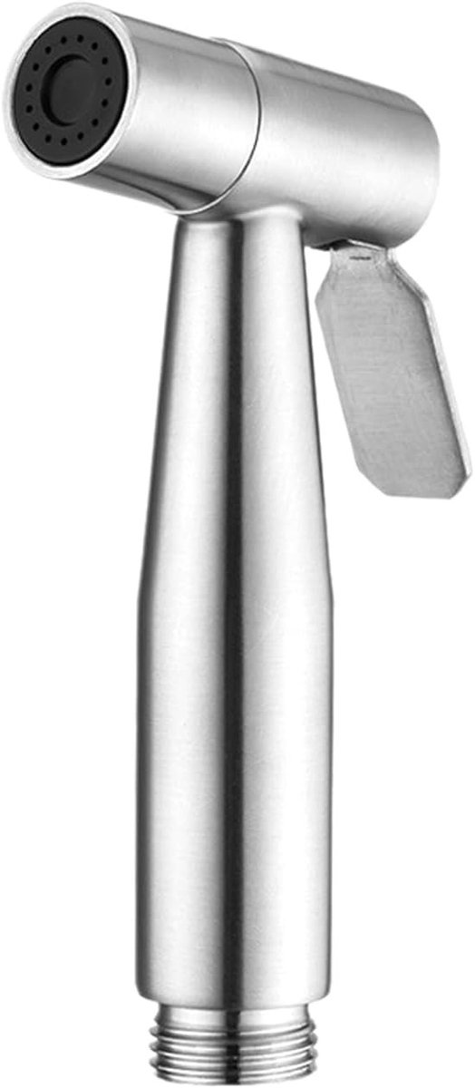 Ionische douchekop - Zilver - 12 x 6 x 2 cm - Roestvrijstalen Handdouche voor Toilet en Persoonlijk Gebruik