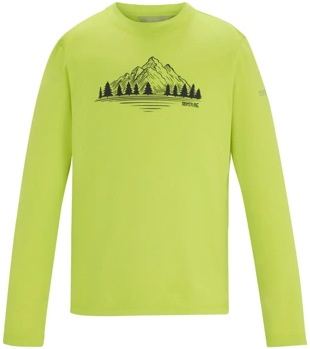 T-shirt met lange mouwen kind Regatta Alvarado Wild Lime