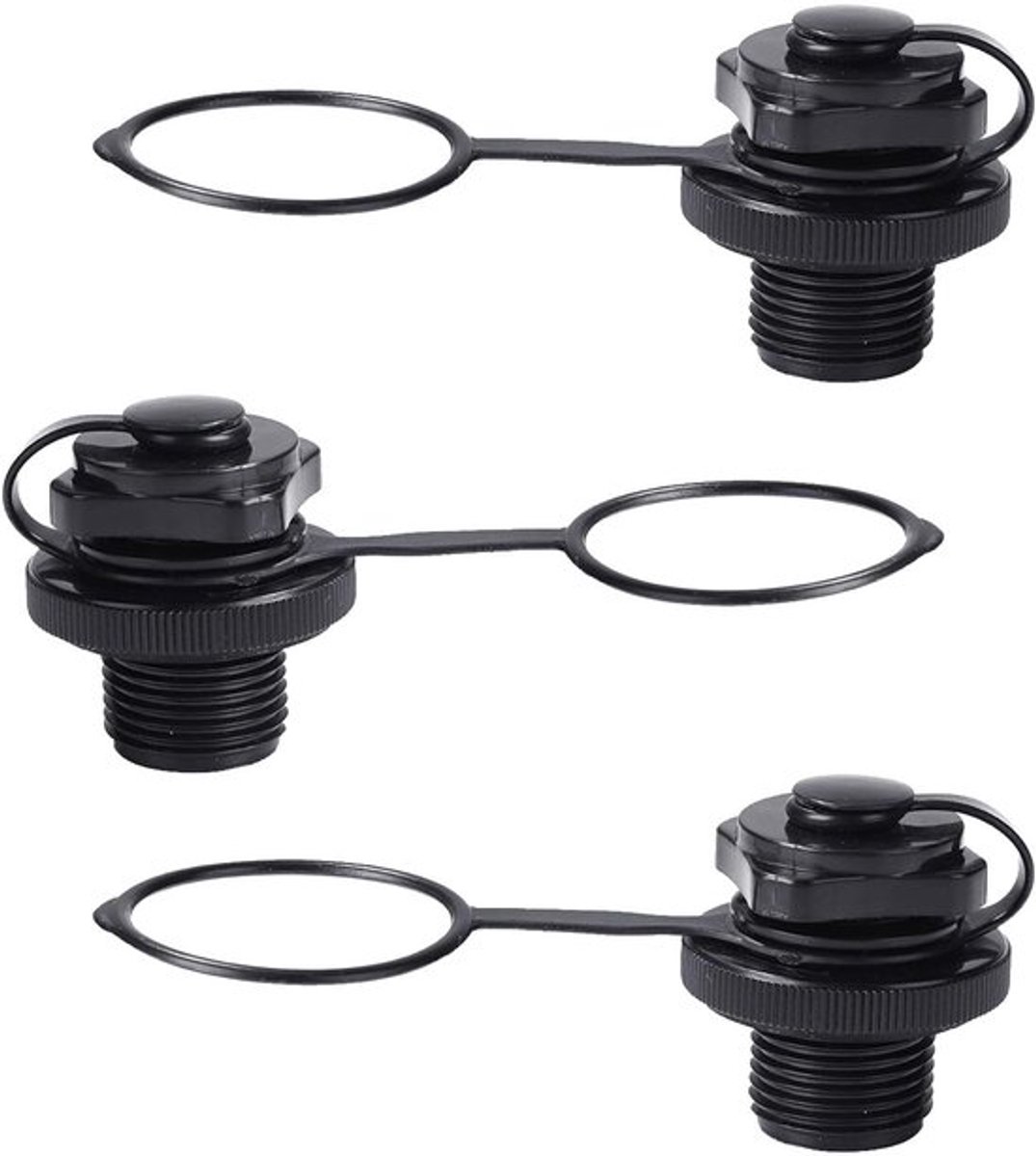 Luchtventiel 3-Pack - Inflatable Boot Ventiel - Antilek Ventiel - Kayak Ventiel - PP Materiaal - Duurzaam en Sterk - Bootventiel