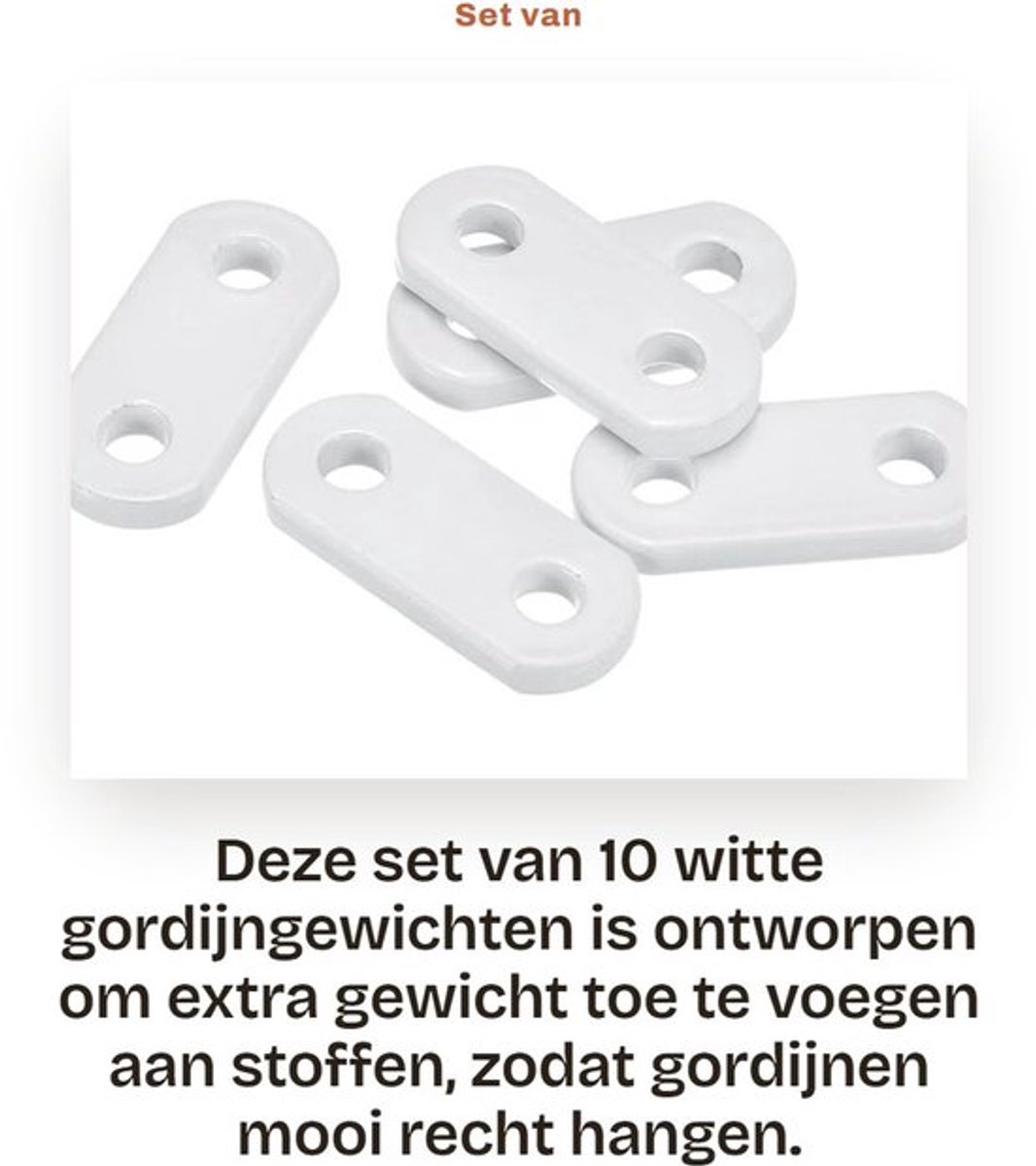 Gordijngewichten 17 g - Zware Gordijngewichten - Douchegordijngewichten - 10 Stuks - Duurzaam Ijzer - Afmeting 38 x 17 x 4,5 mm - Gordijngewicht