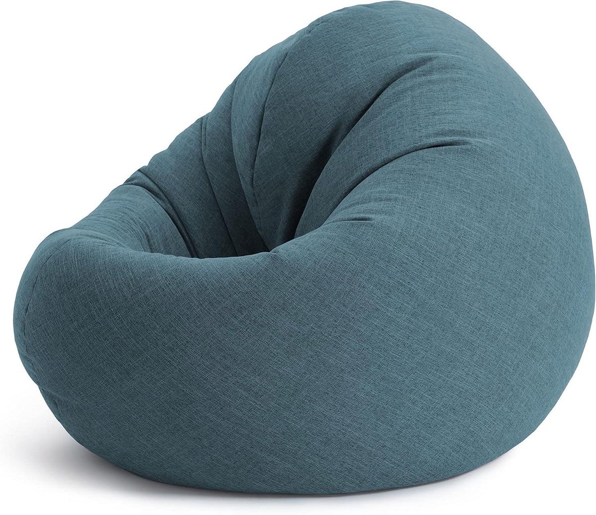 Zitzak 2-in-1 - Zitkussen Beanbag - Ontspannen Zitten - Afneembare Rugleuning - 120 x 80 x 75 cm - Waterblauw