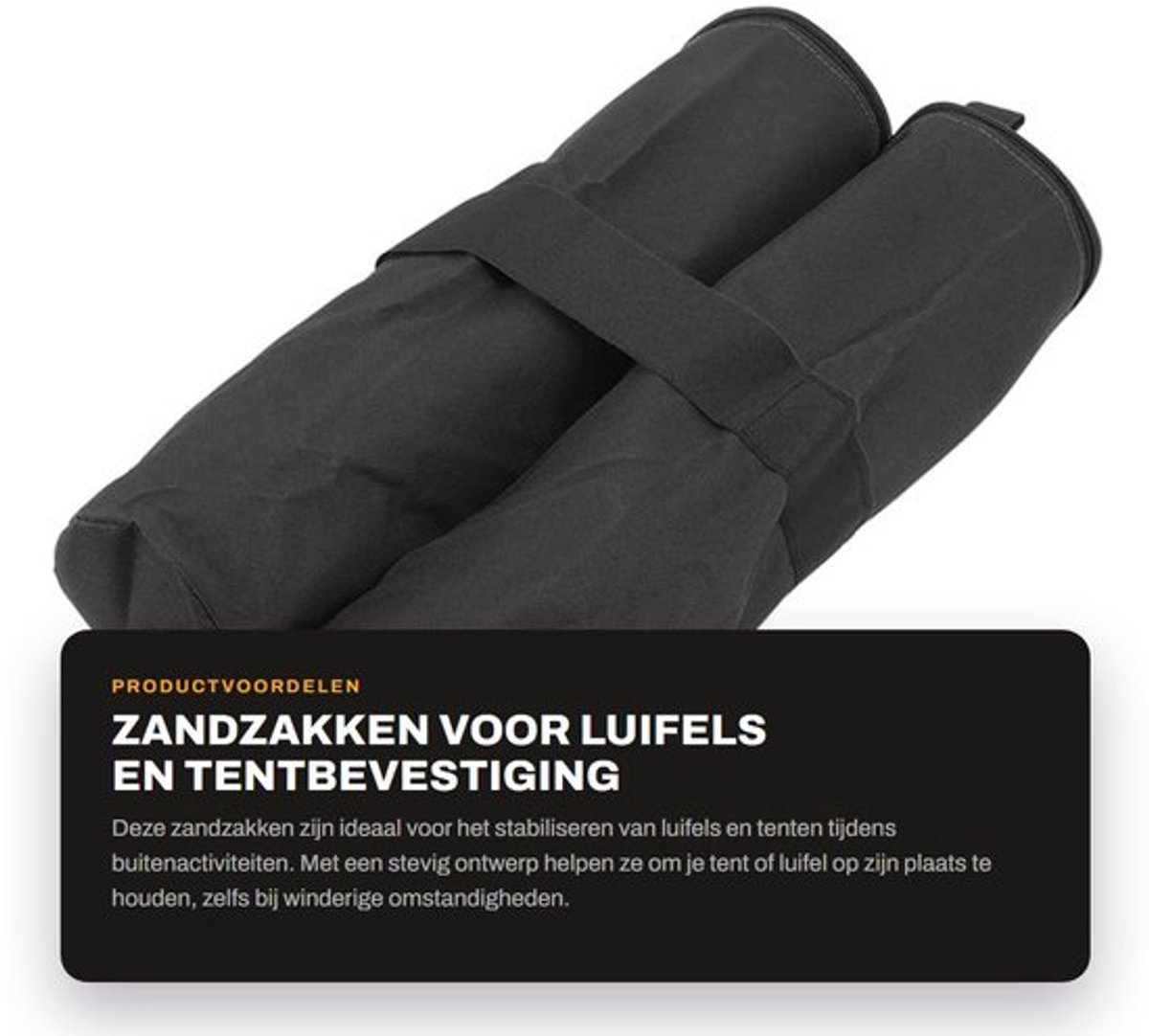 Gewichtzakken Waterdicht - Zandzakken - Luifel Zandzak - Scheurbestendig - 600D Oxford Stof - Voor Stabiliteit Draagframe