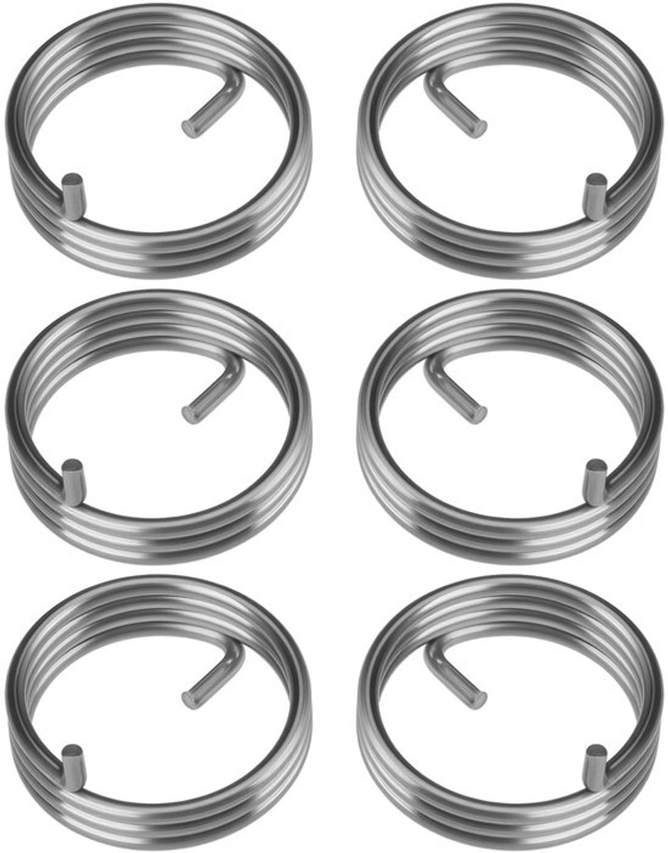 Deurknopveren 6 Stuks - Voor Defecte Deurklinken - Binnen/Buiten Toepassing - Verbeterde Levensduur - Draaddiameter 1,6 mm - Buitendiameter 22,7 mm - Deurklink
