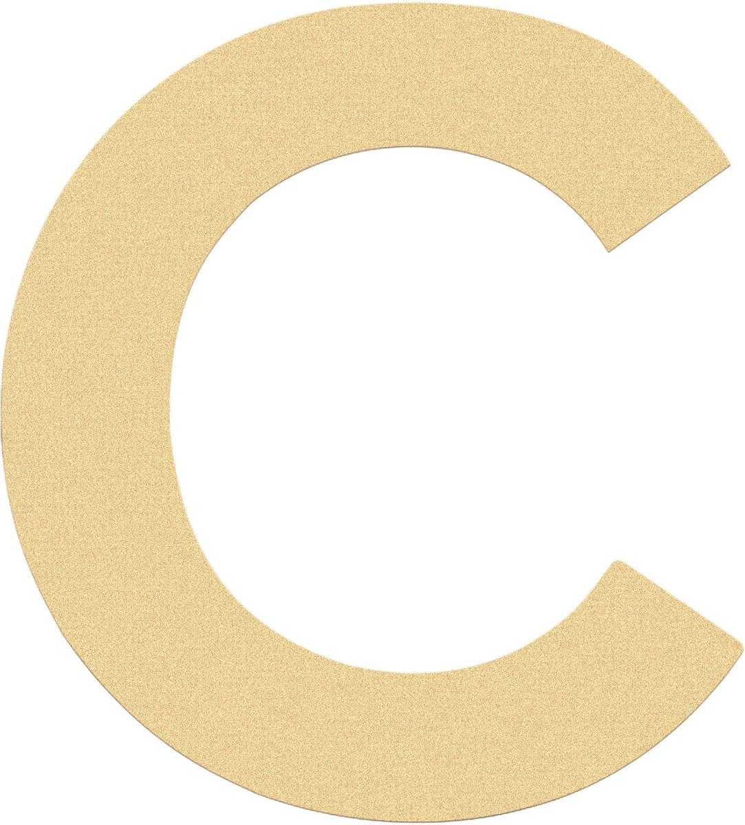Huisnummer 3 Inch Zelfklevende Letters voor Appartement Deur, Straatadres Plaquette, Stijlvolle Decoratie in Acryl (C, Goud)