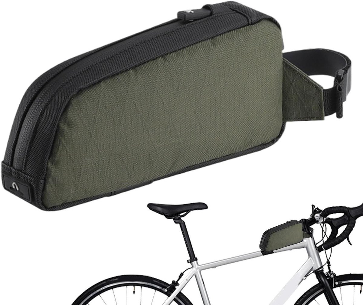 Frame Fietstas - Opbergtas Fiets - Fietsen Organiseren - Eenvoudige Toegang - Circa 1 Liter - Groen