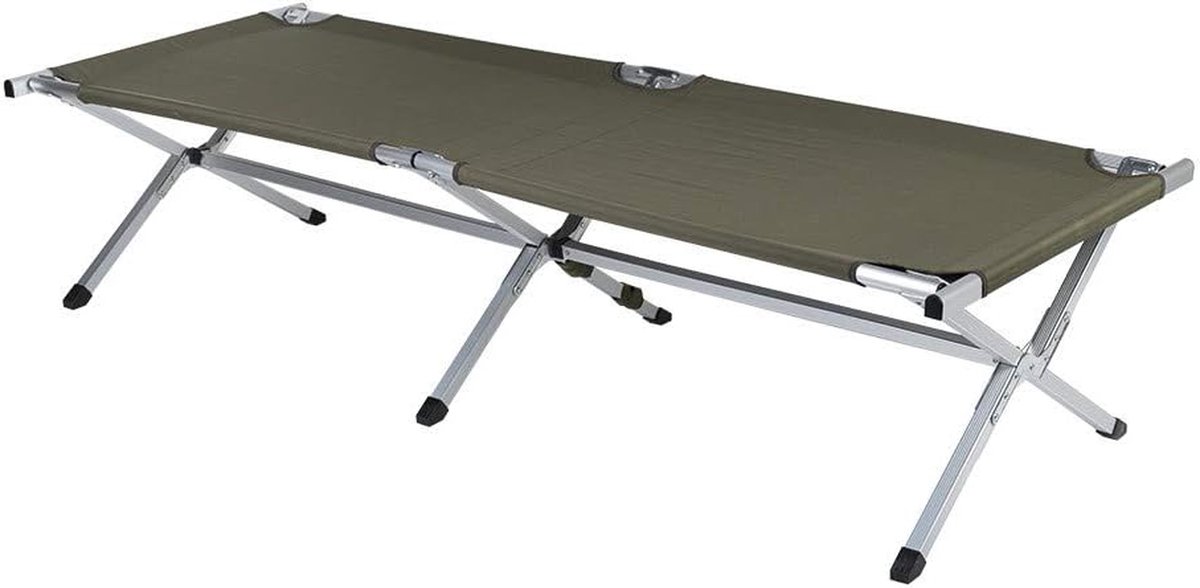 Veldbed US - Kampeerbed Opklapbed - Outdoor Slapen - Versterkt Frame - 180 cm - Olijfgroen