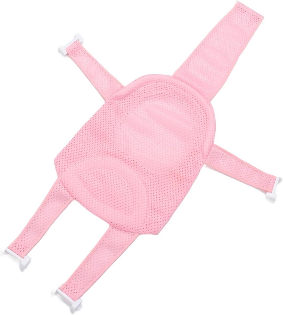 Babybadkussen - Badzitje Baby - Veilig Baden - Stevig Steunframe - 30 x 23 x 4 cm - Blauw
