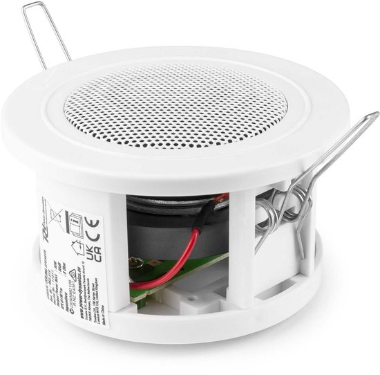 Power Dynamics set van 8 CSBA3L plafondspeakers met de B100W inbouw versterker - Bluetooth - 4x 25W — afbeelding 3