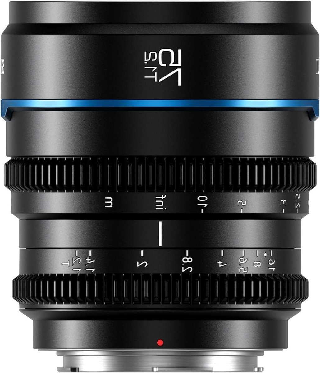 Cine Telelens - Portretlens Film - Filmproductie Maken - T1.2 Groot Diafragma - 75 mm - Zwart