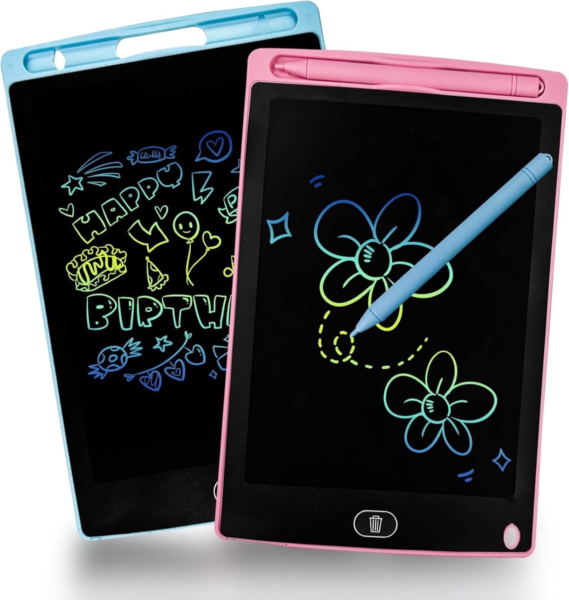 Magnetisch schrijfbord - Blauw en Roze - 21,6 cm - ABS Kunststof - Uitwisbaar Tekenbord voor Kinderen