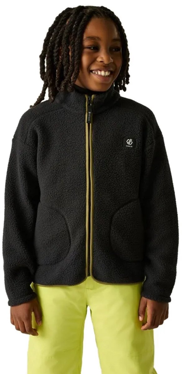 Dare2b Zesty Ii Fleece Met Volledige Rits 11-12 Years Kinderen Zwart