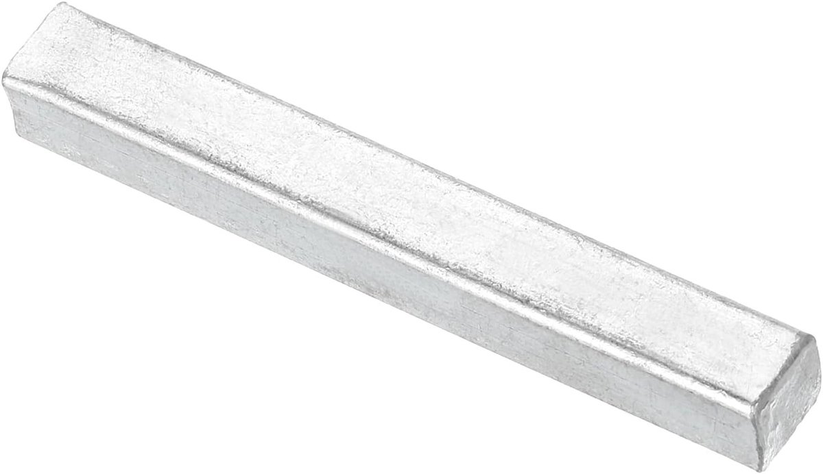 Deurspindel Stang, Vierkant, 60 mm Lang, Vervangingsonderdeel voor IJzeren Deurslot, Duurzaam en Betrouwbaar