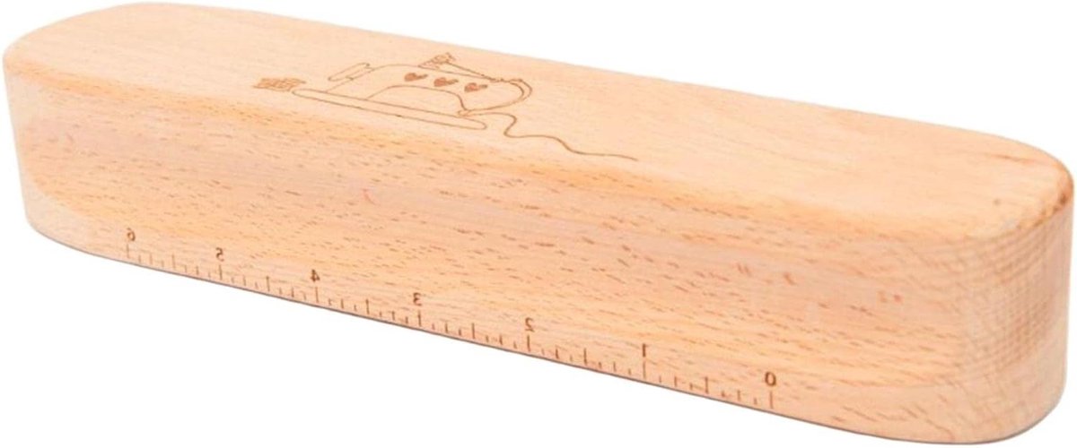 Kleermakers Flapper - Pers Hout - Naden Strijken - Massief Beukenhout - 24 cm - Beige