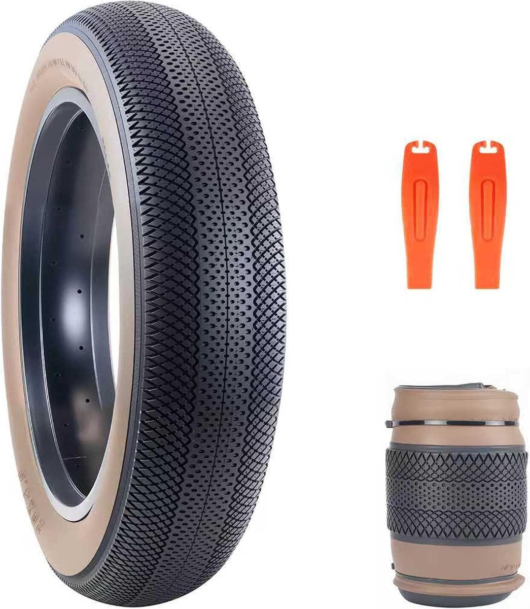 Fat Bike Banden 20 inch E-Bike Band Dikke Vouwbare Fietsband 20 x 4.0 voor Mountainbike en Offroad Gebruik