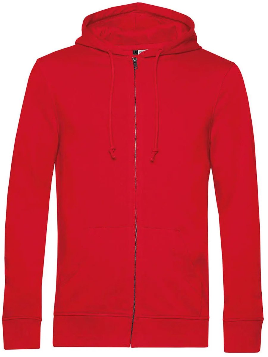 Hooded sweatshirt met rits B&C Organic