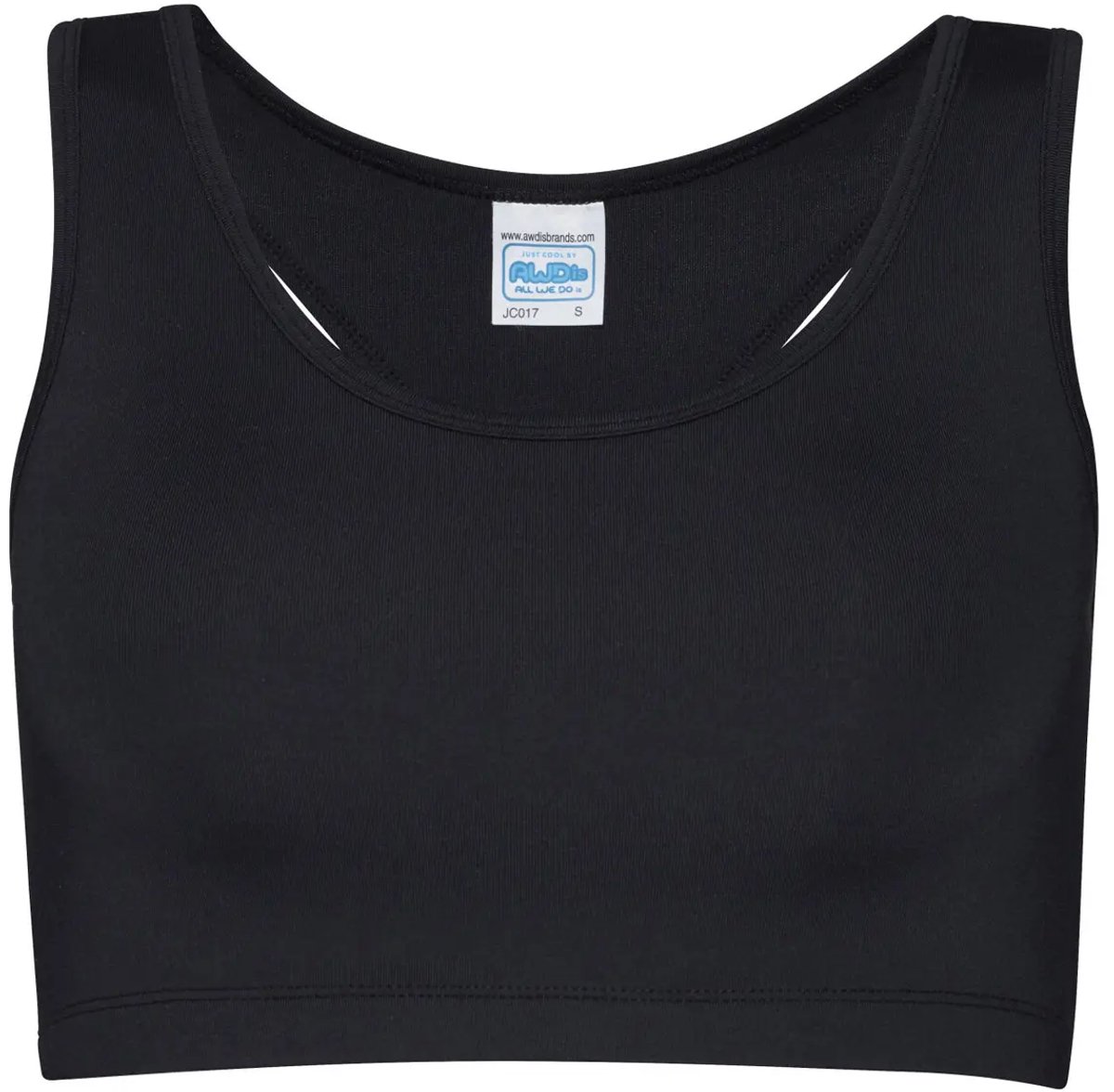 Just Cool Women´s Cool Sports Crop Top JC017 - Jet black - L