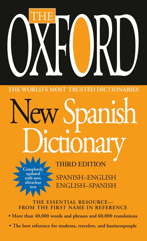 The Oxford New Spanish Dictionary - cover