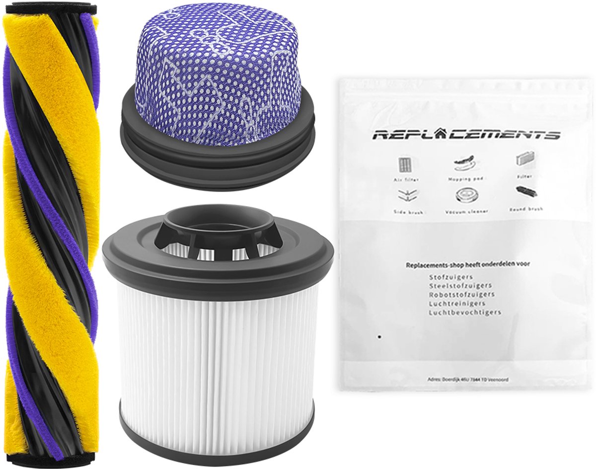 Replacements onderdelenset voor Dreame Z20 / Z30 / Z40 – Hoofdborstel + Motorfilter + HEPA Filter
