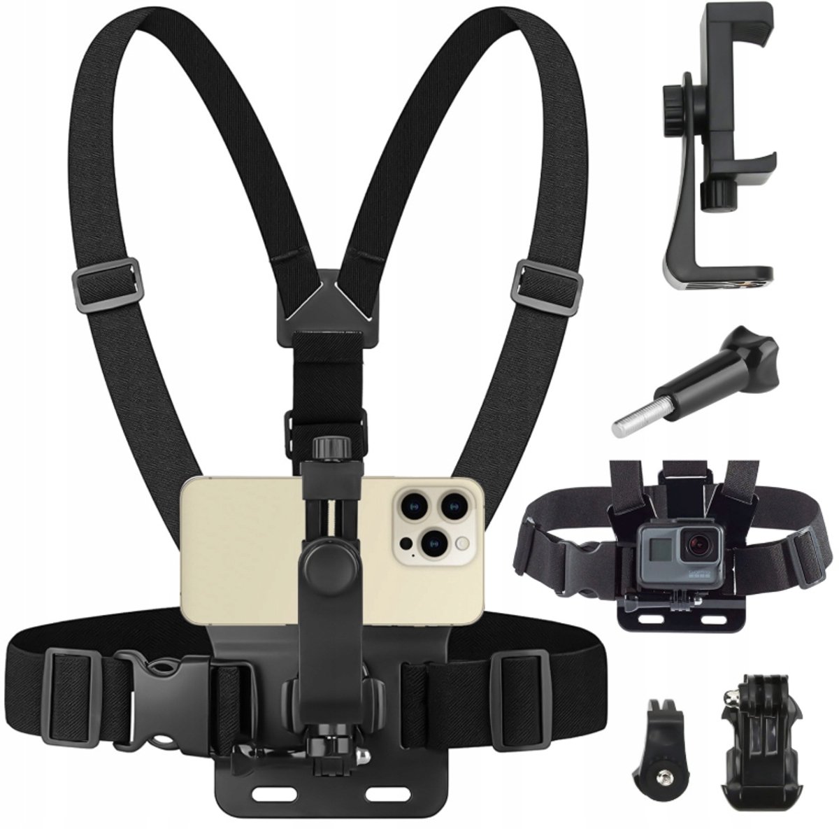 PEYTECH Borsttuig voor Telefoon & Camera - POV Opnames