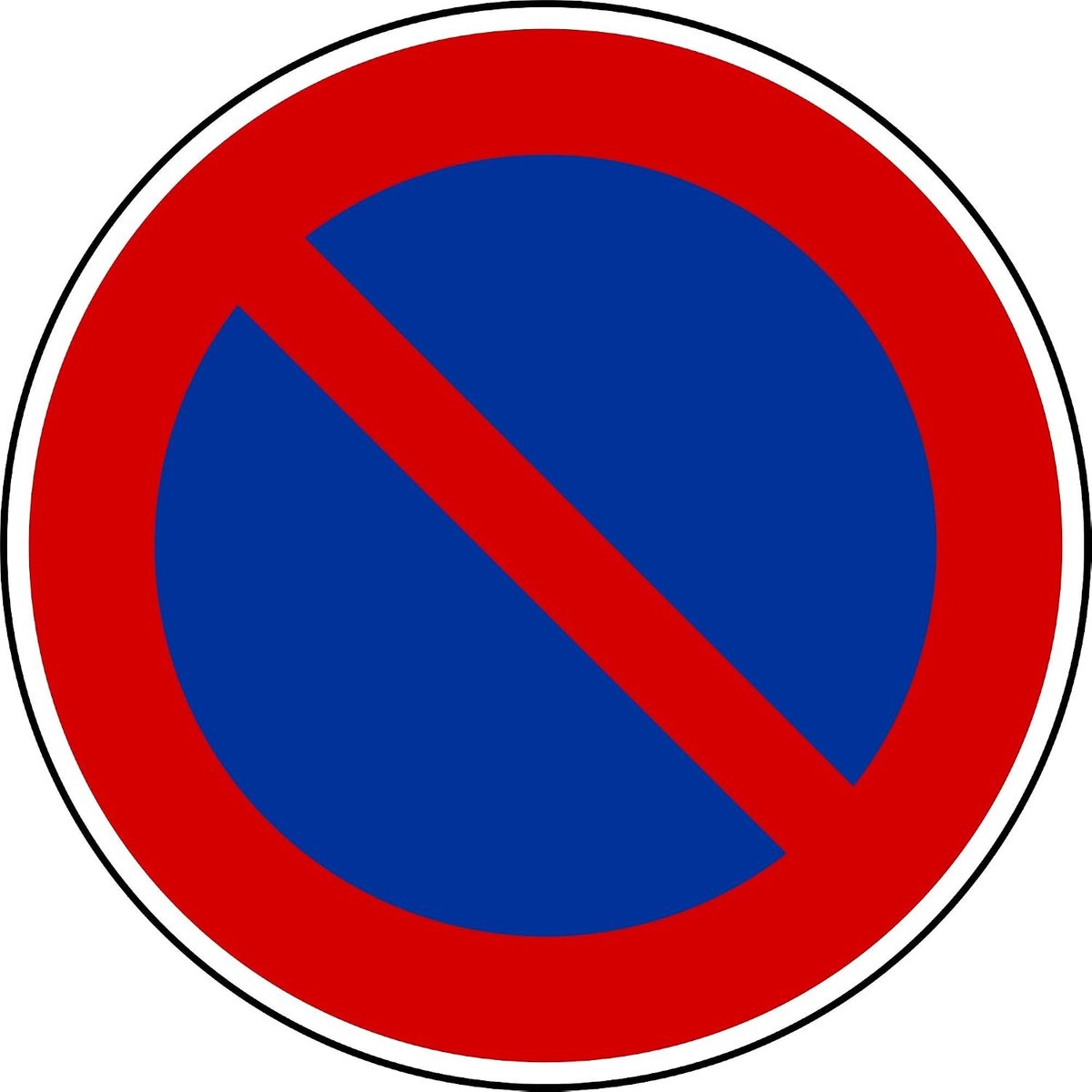 Parkeerverbod sticker 200 mm - vinyl - waterdicht - duidelijke signalering - ShopVlot