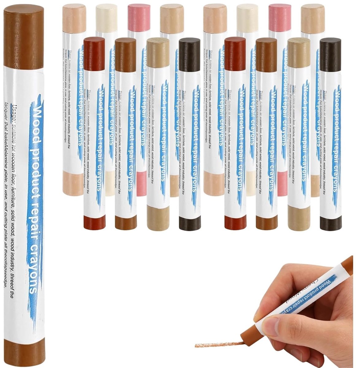 Parket reparatieset - compleet - eenvoudig in gebruik - voor het herstellen van schade - ShopVlot