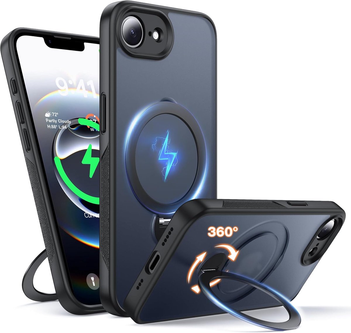 Mobiel 360° Draaibare Standaard - Onzichtbare Standaard - Antislip Textuur - Handsfree Gebruik - ShopVlot