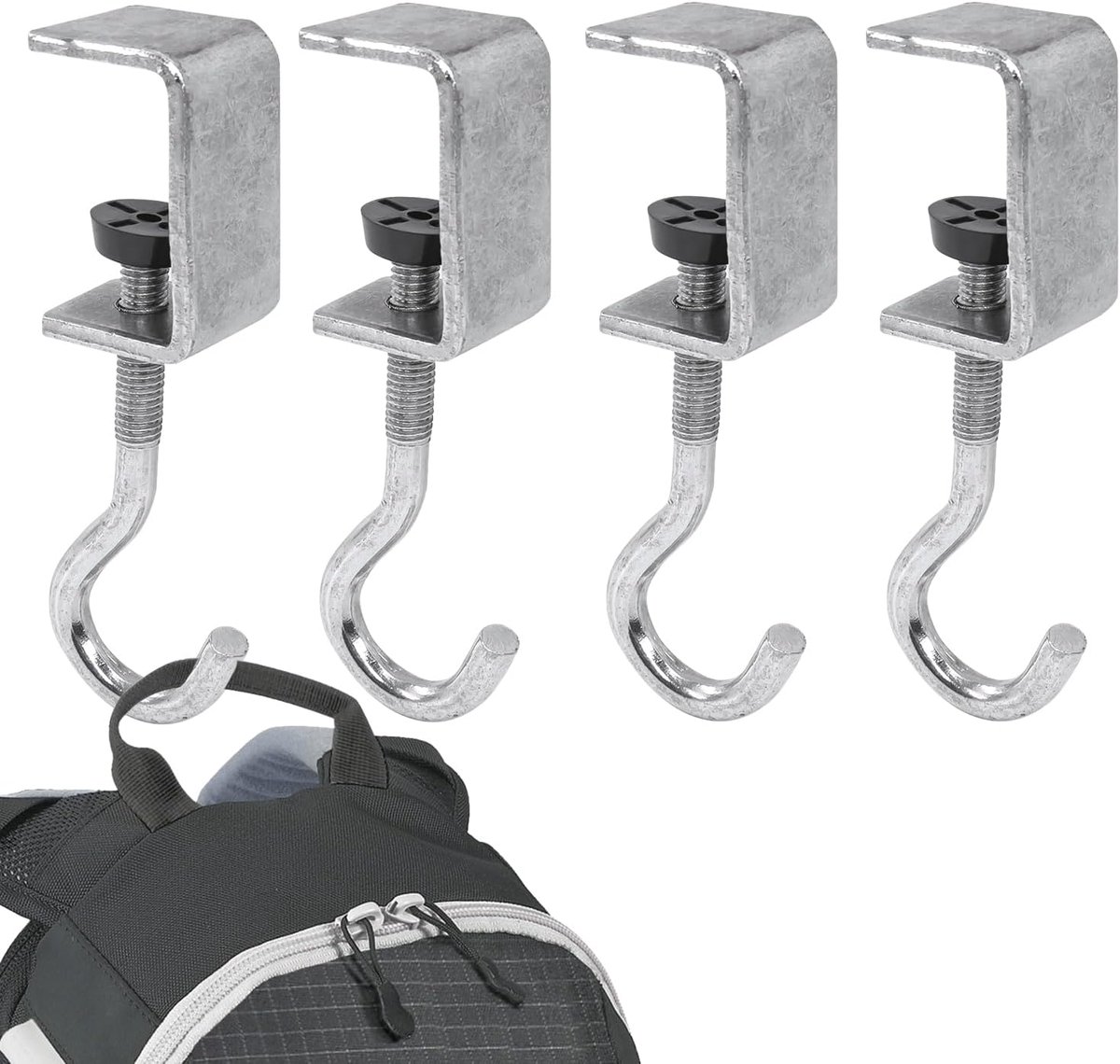 Tassenhouder schooltas - Verstelbare metalen onderbureau haak - Ruimtebesparend - Ideaal voor gaming hoofdtelefoon - ShopVlot