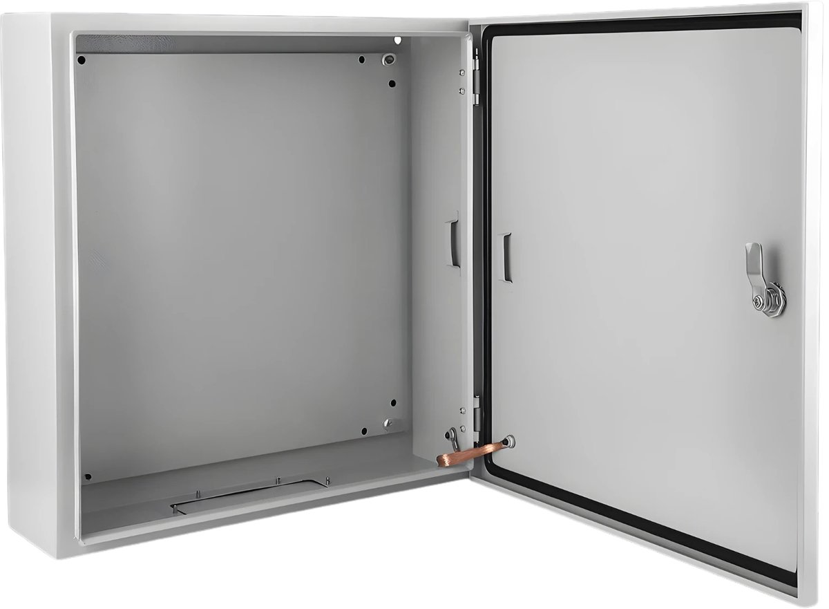 Elektrische Aansluitdoos IP66 51x51x15 cm - Waterdichte Stalen Behuizing met Slot - Voor Buitenmontage
