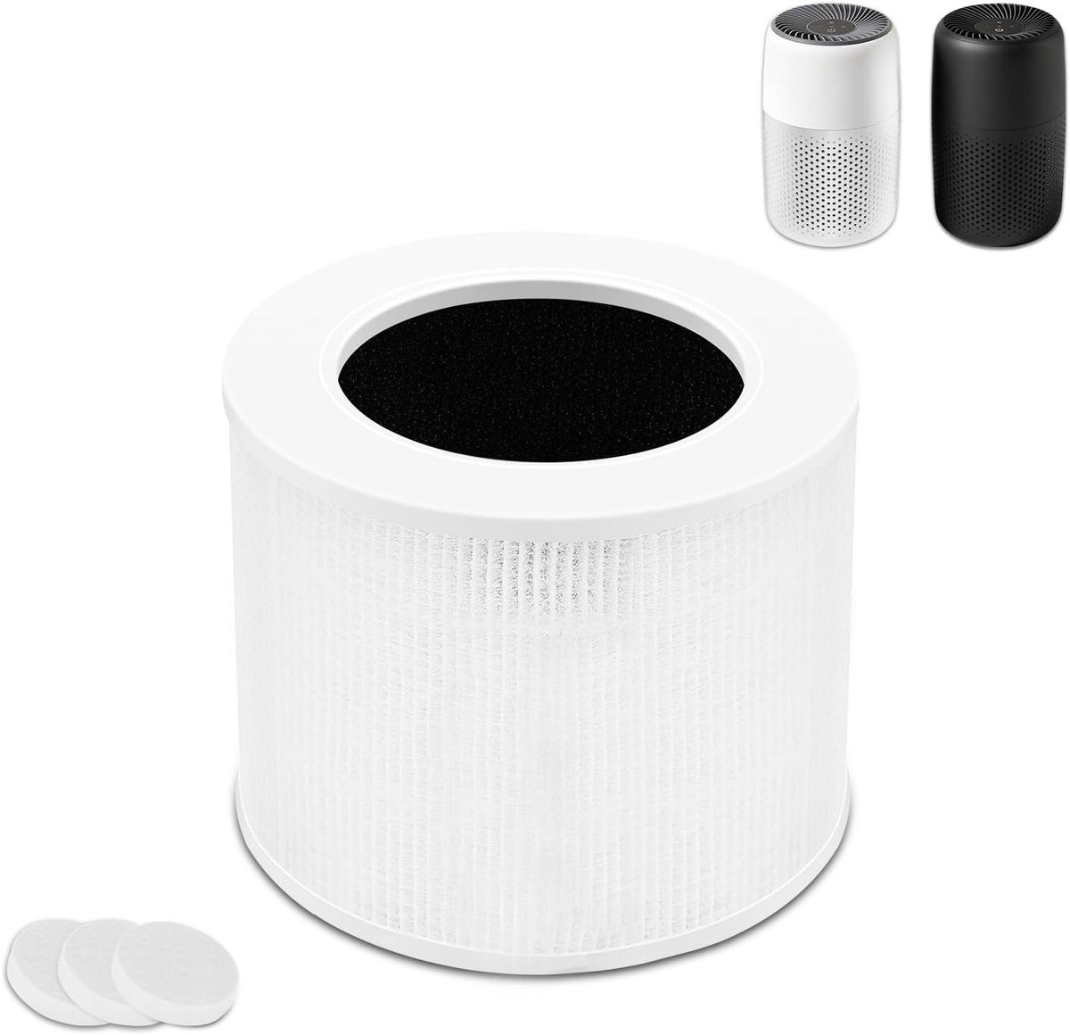 Luchtreiniger vervangfilter - Geactiveerd koolstof - 2-in-1 model - Voor schonere lucht - ShopVlot