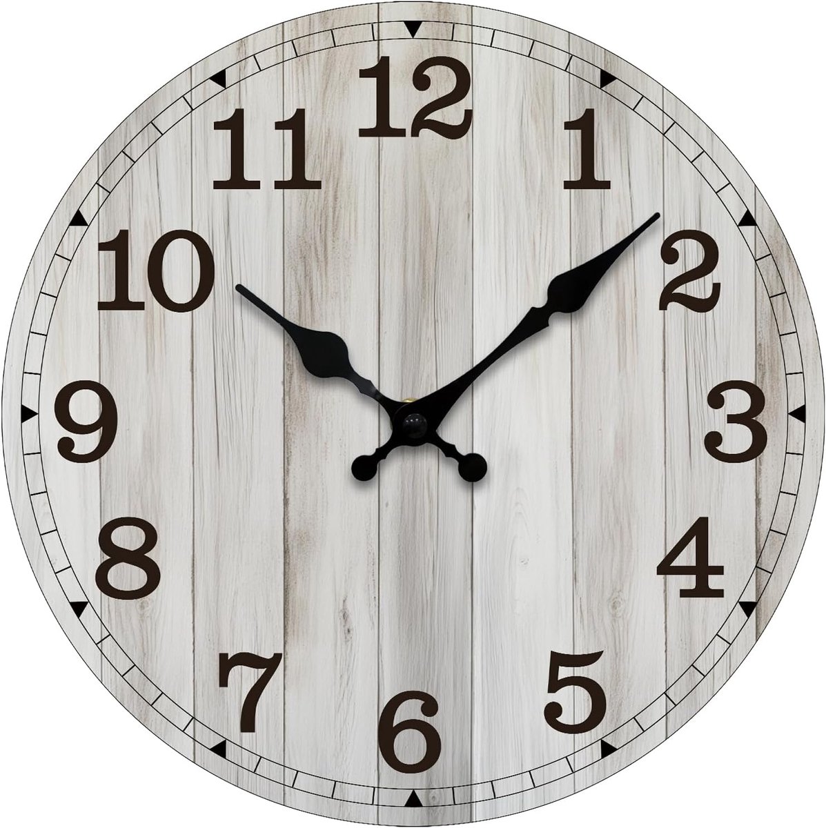 Wandklok 10 Inch - Grijs - Stille werking - Perfect voor slaapkamer of keuken - ShopVlot
