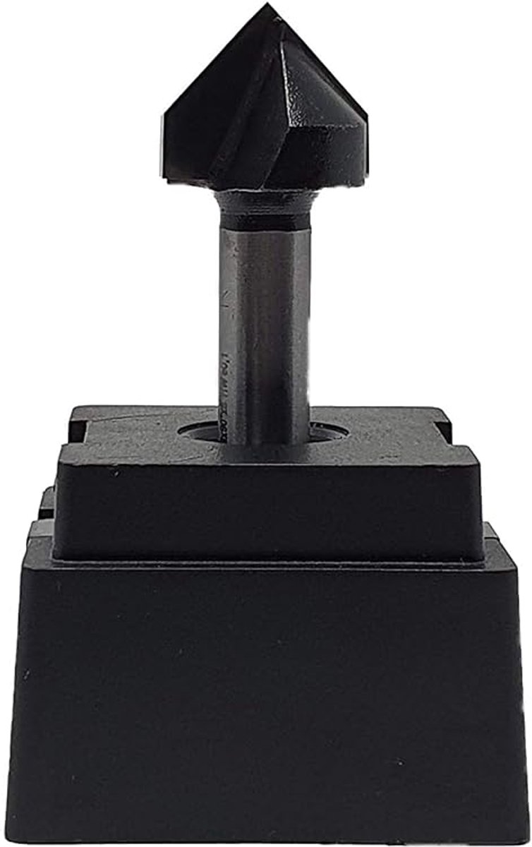 V-groeffrees 19 mm - hardmetaal - 90 graden - geschikt voor CNC en handfrezen - ShopVlot