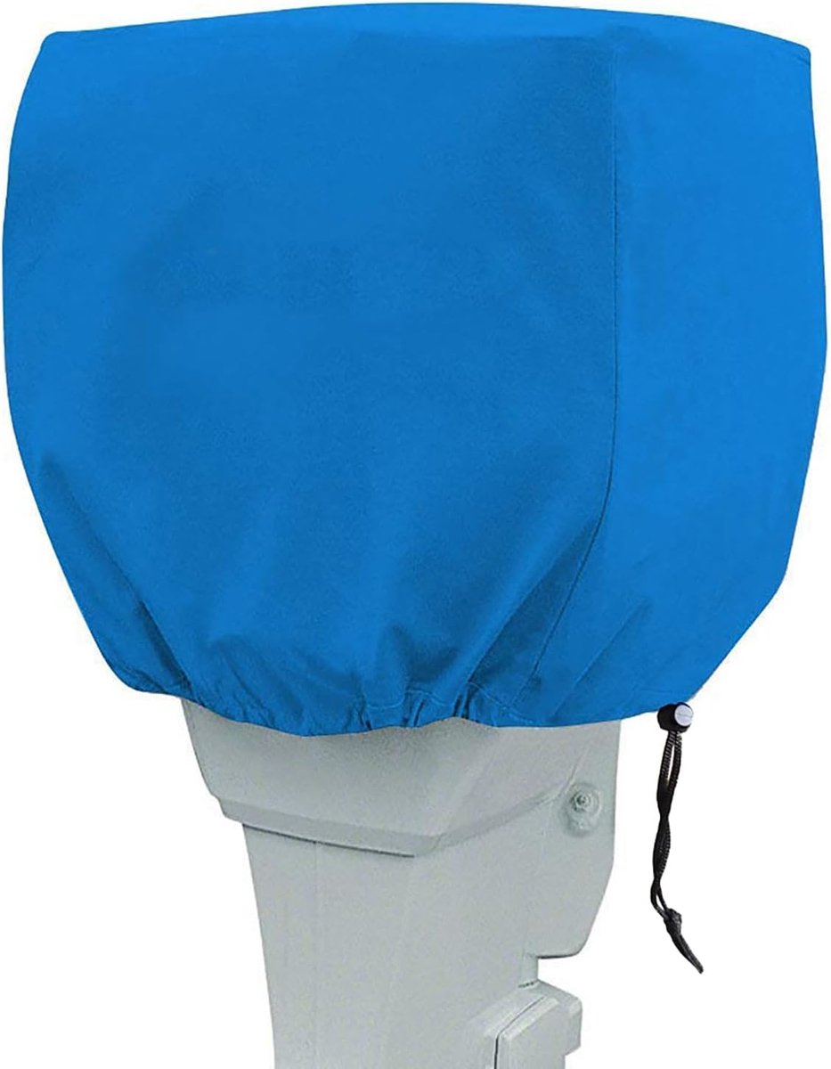Buitenboordmotorhoes 210D - Waterdicht - Blauw - Bescherming tegen weer en UV-straling - ShopVlot