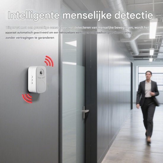 Deurbel Chime - Deur Alarm - Winkel Toegang - Intelligente Bewegingsdetectie - 9x5.7x4 cm - Oplaadbaar — afbeelding 5
