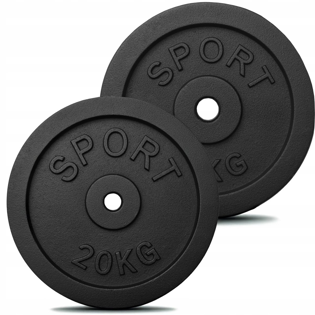 Merkloos IJzeren houderplatenset 30kg (20kg + 10kg) - 31mm