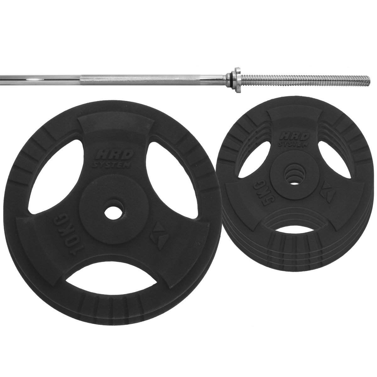 Merkloos IJzeren Halterset 47 kg met Rechte Barbell 180cm