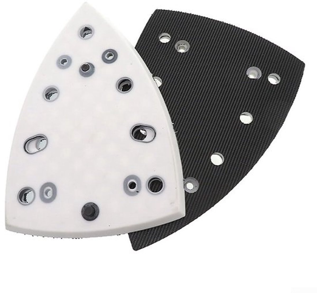 Driehoekige elektrische polijstschijf, schuurpad, 148 x 98 mm, stofvrij schuurpad, vervangingsplaat voor DTS 400 REQ