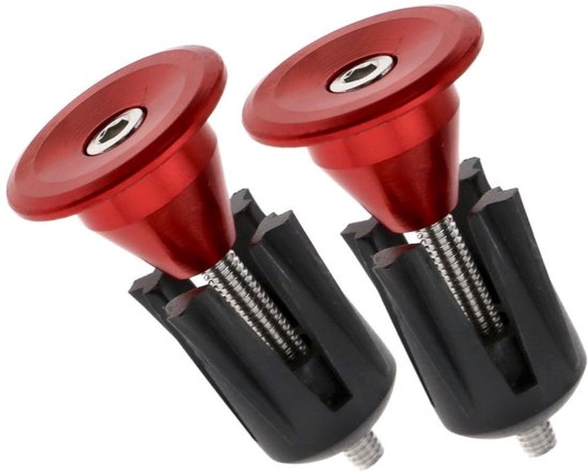 Eindplug voor fietsstuur, aluminium, 2 stuks