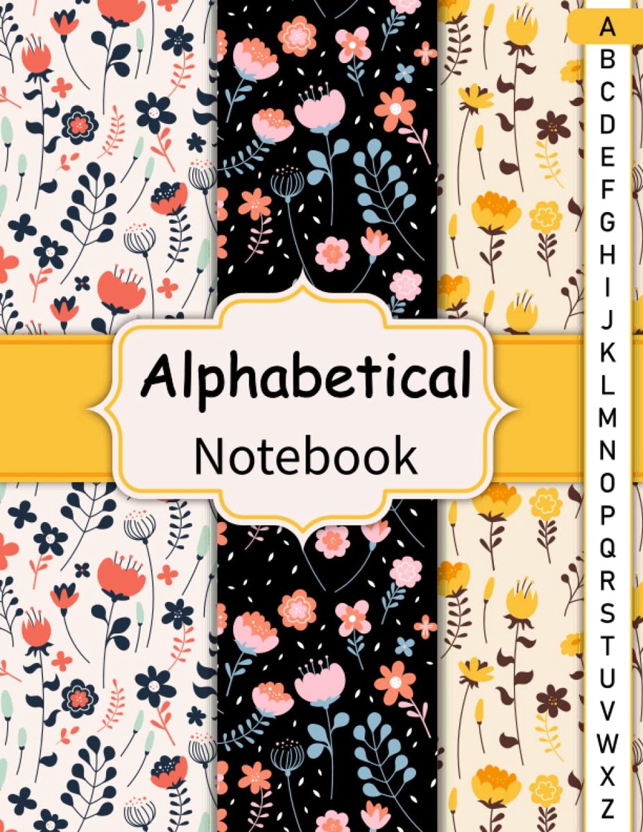 Notitieboek A4 - 105 pagina's - Alphabetisch met A-Z - Perfect voor notities en planning - ShopVlot