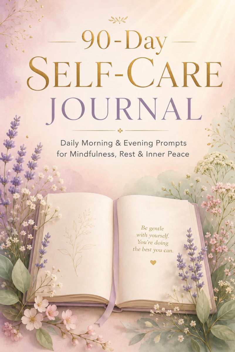 zelfzorg journal 90 dagen - dagelijkse ochtend- en avondprompten - mindfulness en emotioneel welzijn - ShopVlot