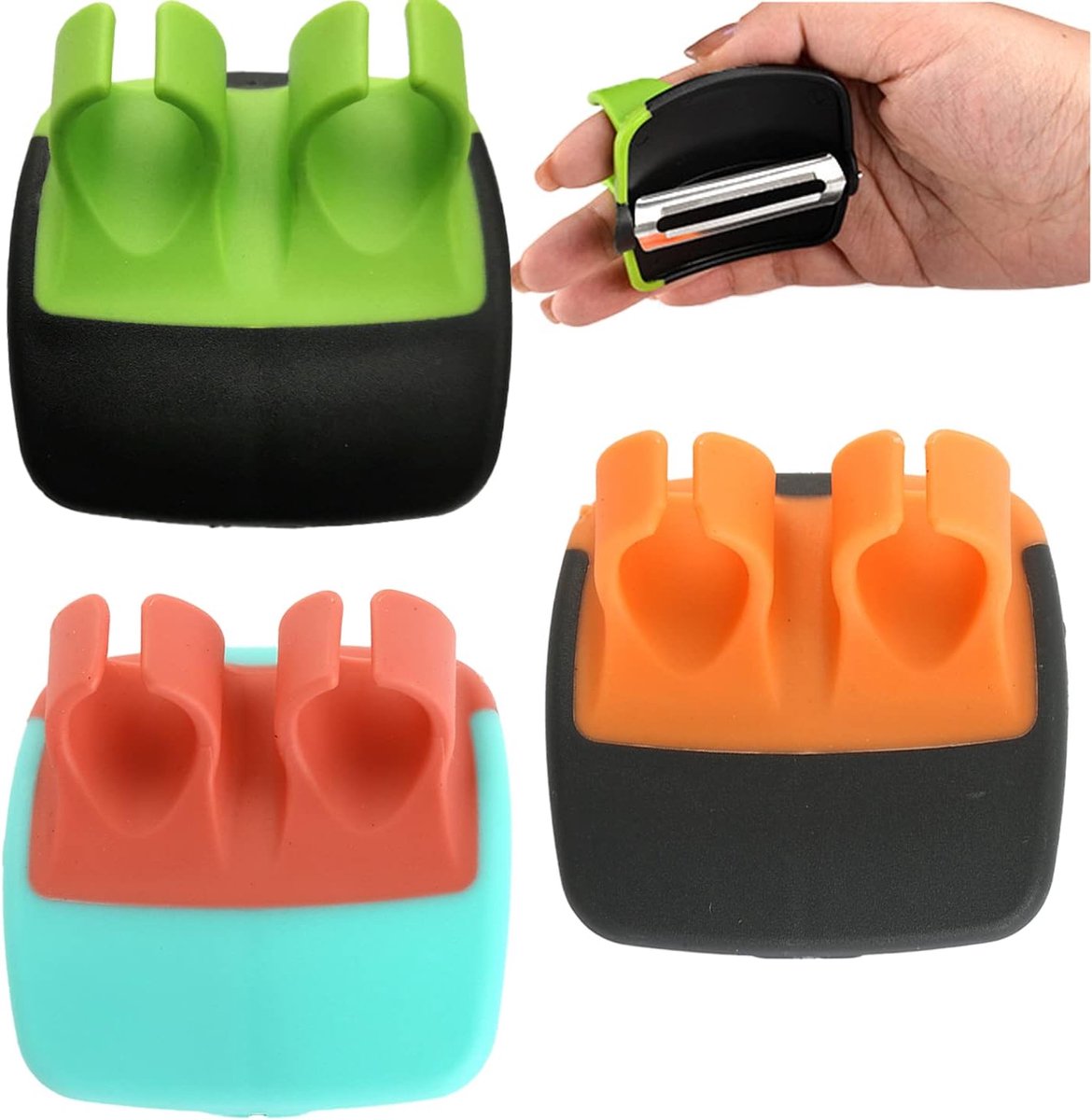 Groente- en fruitenschiller - palmstijl - rubber grip - veilig en gebruiksvriendelijk - ShopVlot