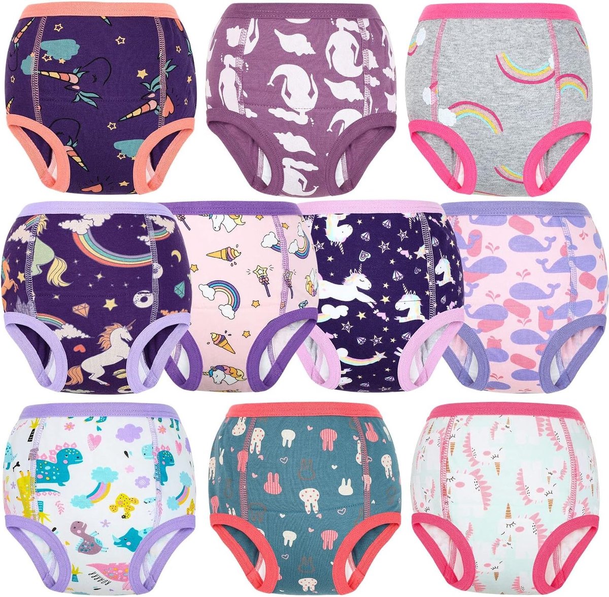 Potty training broekjes 10-pack - maat 150/8T - voor jongens en meisjes - helpt bij zindelijkheidstraining - ShopVlot