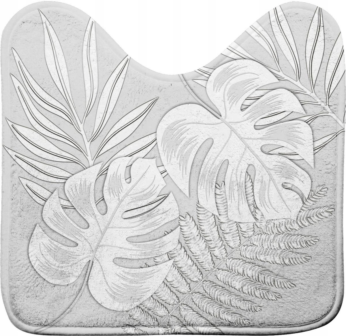 Badkamermat met WC-uitsparing - Antislip Microvezel 45x45 cm