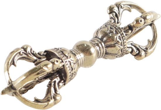 SnelShoppen - Buddhist Supplies - Handgemaakte Brass Vajra Meditatie Symbool voor Thuis, Kantoor, Tafel, DIY Sleutelhanger, Auto Decoratie van Snelshoppen — afbeelding 5