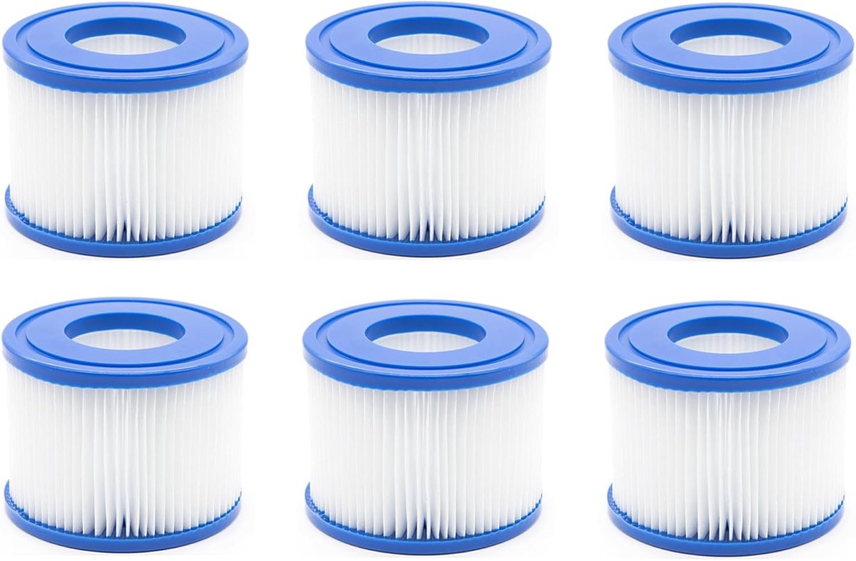 Filterpatroon Type VI - 6 Pack - Premium kwaliteit - Voor Bestway en Lay-Z-Spa - SnelShoppen