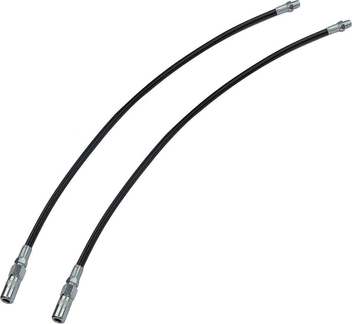Flexibele slang voor vetpomp 500 mm - set van 2 - max 45 Mpa - ideaal voor onderhoud - SnelShoppen