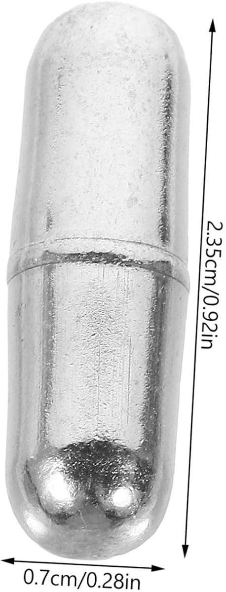 Roestvrijstalen Roerstaaf - Magnetische Roerder Staaf - Laboratorium Experimenten - Compact Formaat - 2.35 x 0.7 cm - Zilver — afbeelding 2