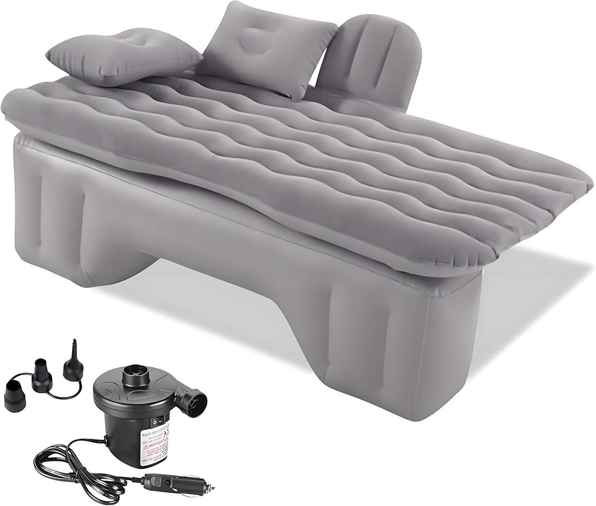 Auto Luchtbed - Opblaasbaar Bed Kamperen - Reizen en Kamperen - Perfecte Pasvorm Achterbank - 18 Kilogram - Grijs